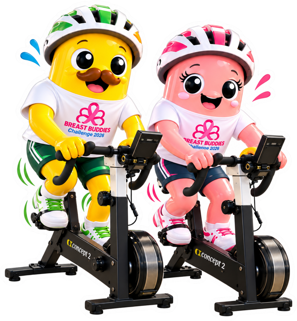 Kappie en Kapsie op hul spinning fietse